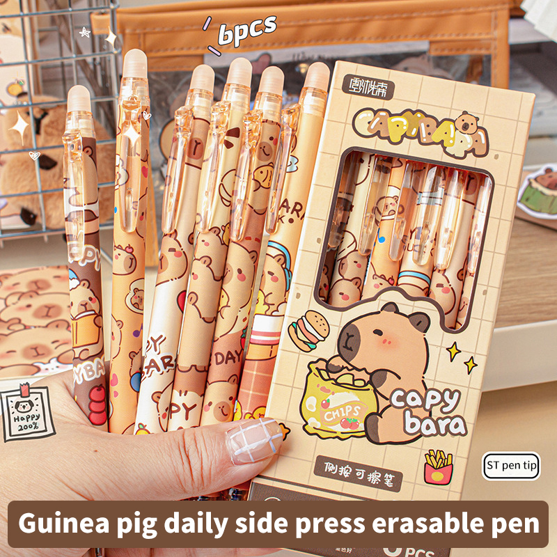 Gel Ink Pen Set - 6Pcs Lovely Black and Blue Gel