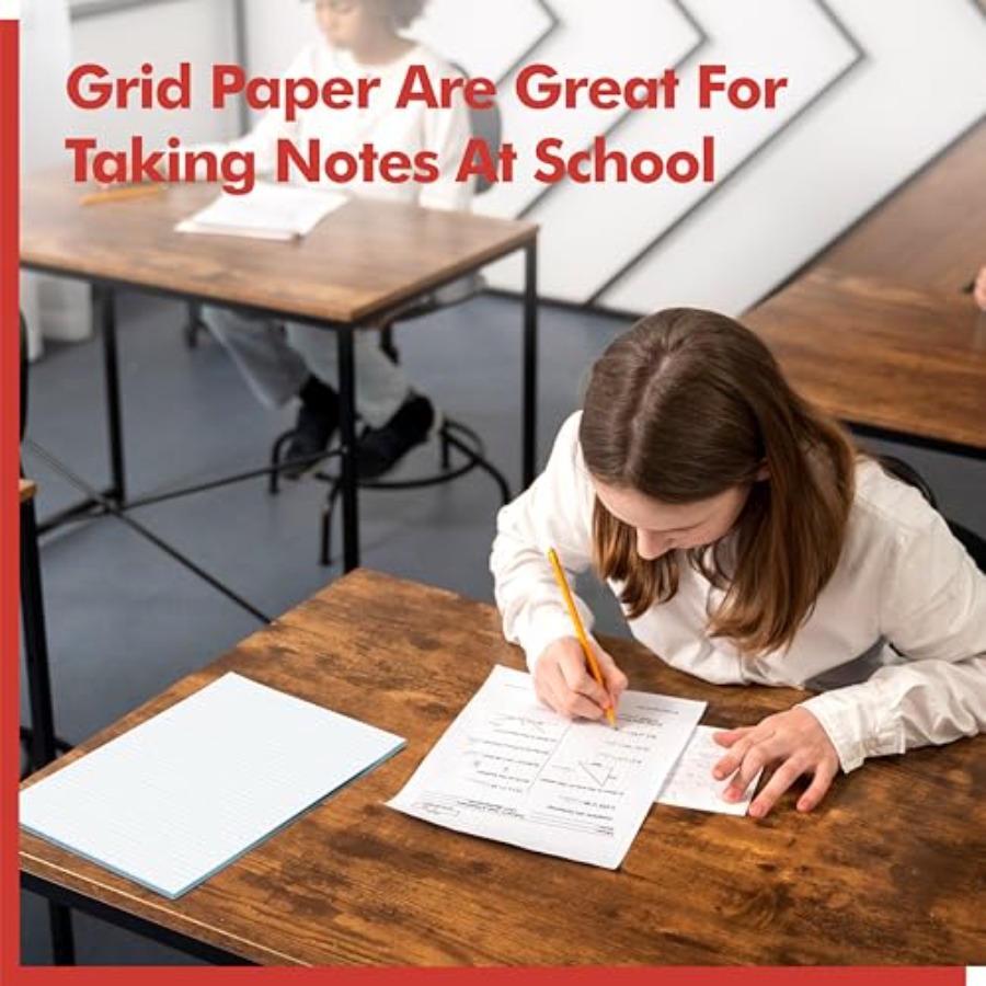 100 Sheets Graph Paper Double- - Graph Paper Pad ulasan dan harga