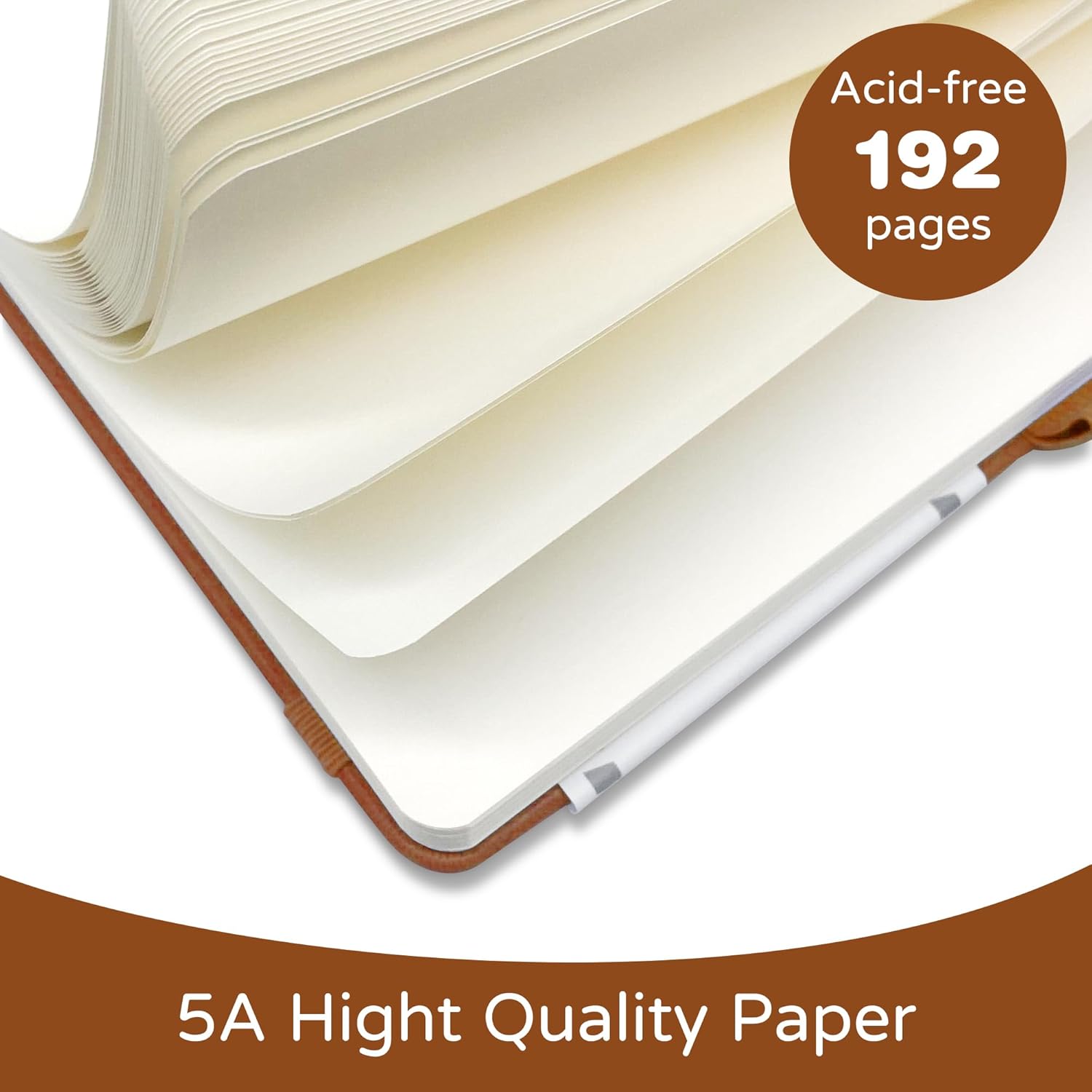 A5 Blank Journal Notebook 192  - Journal Leather Hardcover ulasan dan harga