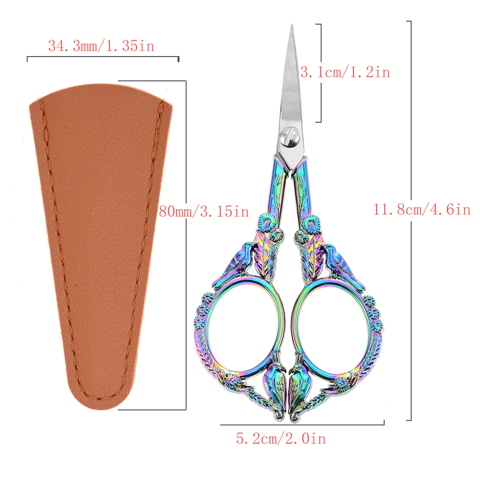 Retro Embroidery Scissors with - Scissors Stainless Craft ulasan dan harga