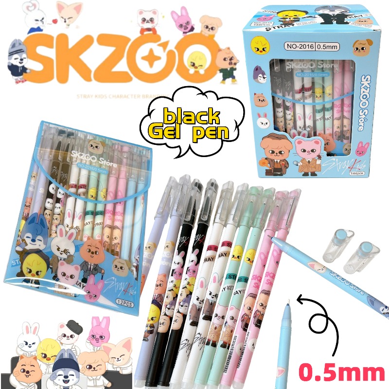SKZOO Wolf chan Dwaekki Bbokar - Gel Ink Pen Set ulasan dan harga