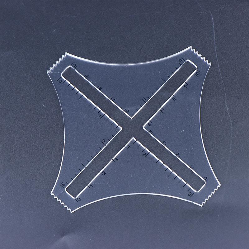 Acrylic Transparent Knitting D - Ruler Set Transparent ulasan dan harga