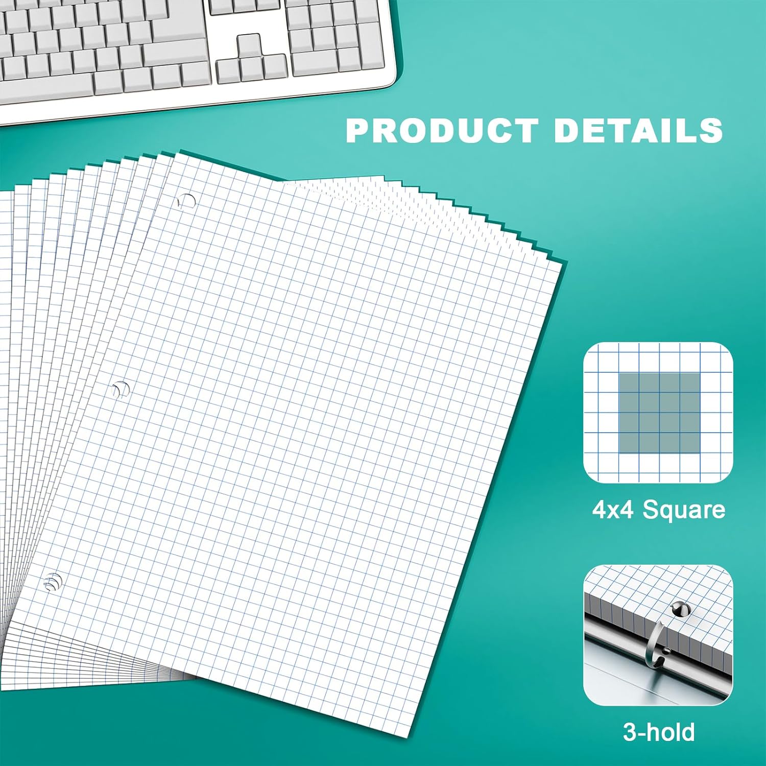 Loose Leaf Graph Paper Noteboo - Graph Paper Pad ulasan dan harga