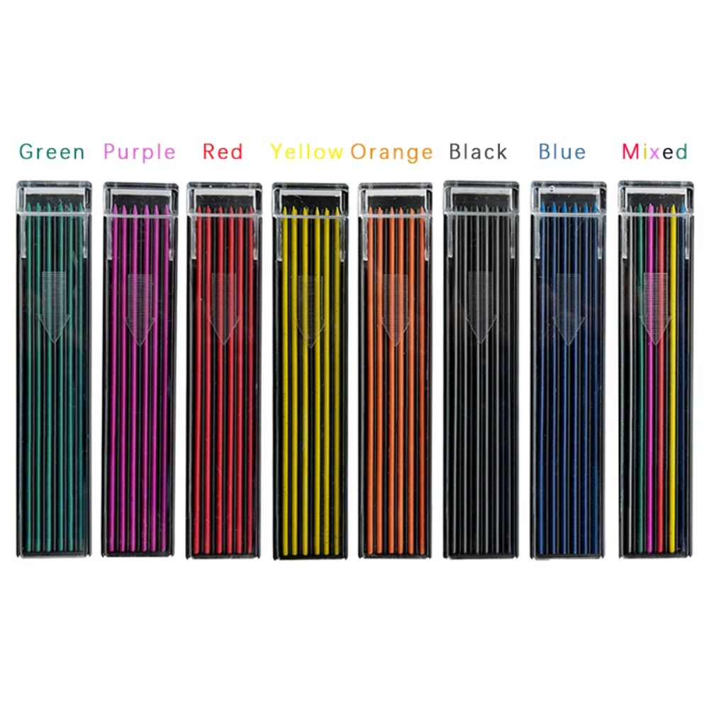 12PCS/Box 2.0mm HB Multi-color - Mechanical Pencil Lead ulasan dan harga