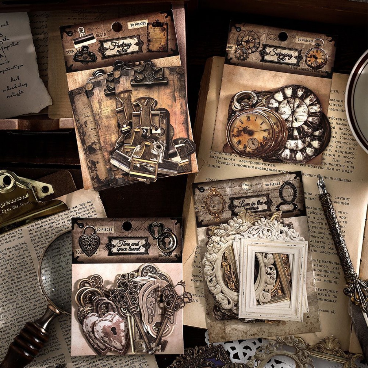 Vintage Nostalgic Gear Frame D - Stationery Supply Business ulasan dan harga
