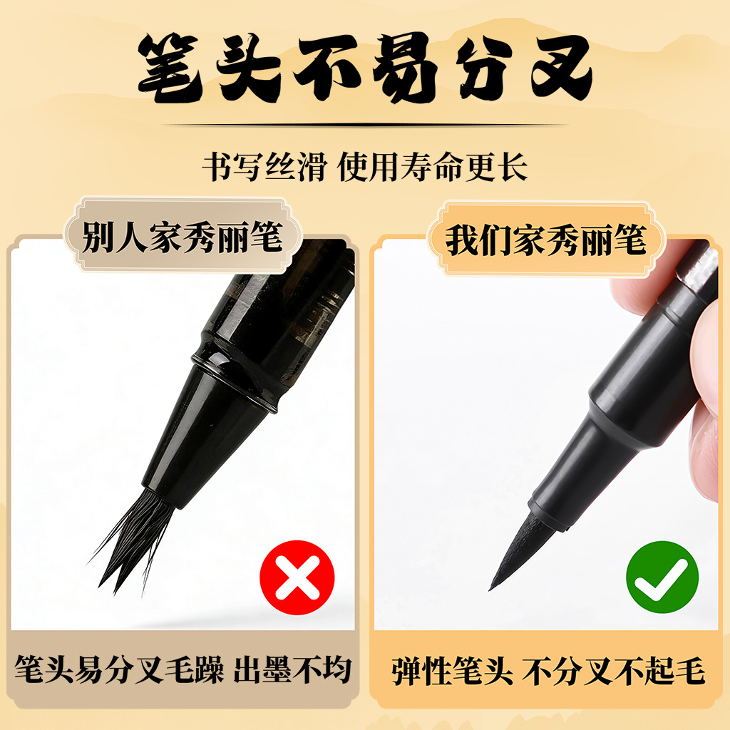 Shuiliu Calligraphy Brush with - Fountain Pen Ink ulasan dan harga