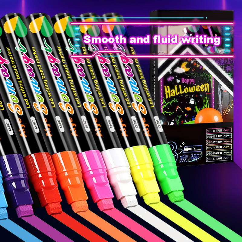 Liquid Erasable Chalk Markers  - Highlighter Set Pastel ulasan dan harga