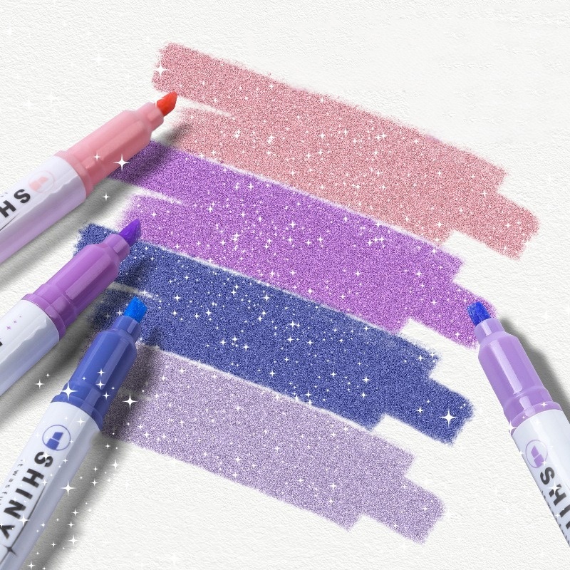 4Pcs Color Glitter Highlighter - Highlighter Set Pastel ulasan dan harga