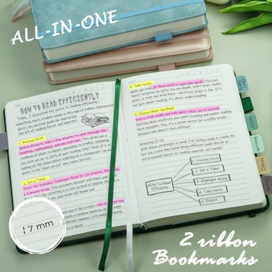 Lined Journal Notebook, 400 Pa - Journal Leather Hardcover ulasan dan harga