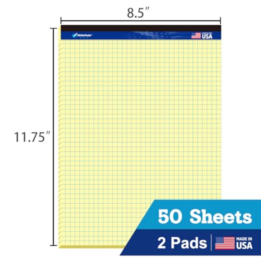 Graph Paper Pads 8.5 x 11, 4x4 - Graph Paper Pad ulasan dan harga