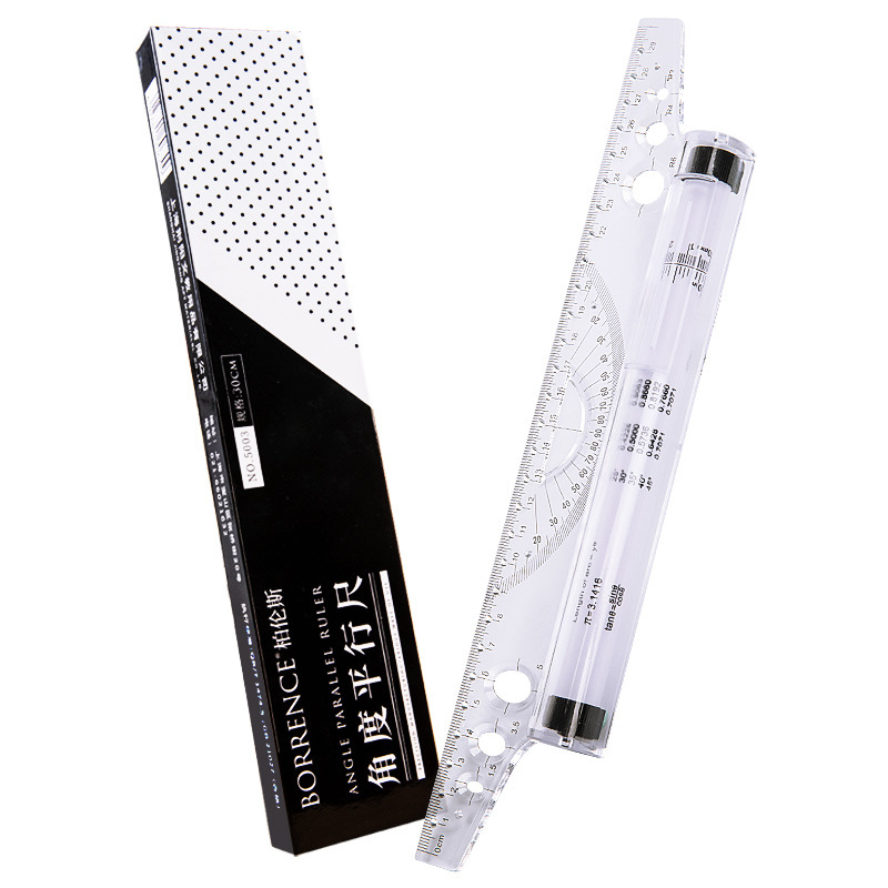 30cm Transparent Parallel Roll - Ruler Set Transparent ulasan dan harga