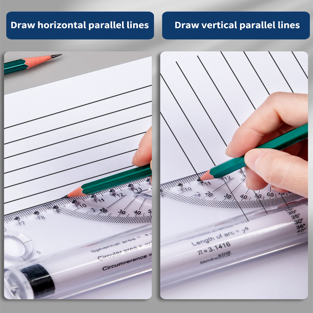 30cm Transparent Parallel Roll - Ruler Set Transparent ulasan dan harga