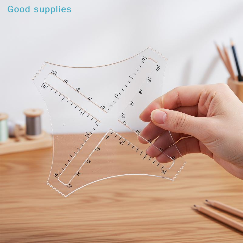 nimbleAcrylic Transparent Dens - Ruler Set Transparent ulasan dan harga