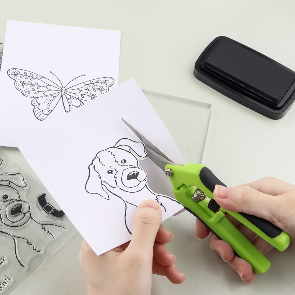 1Pcs Spring-Loaded Craft Shear - Scissors Stainless Craft ulasan dan harga