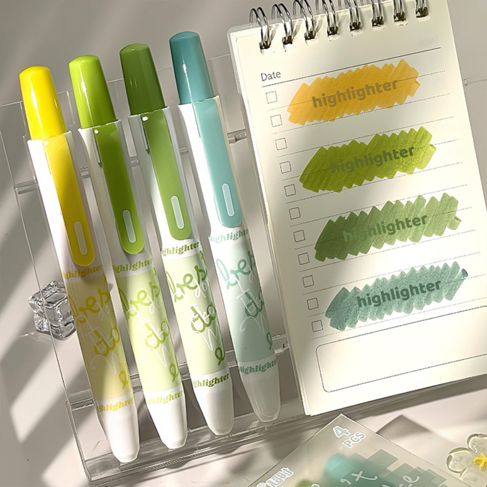 4pcs New Gradient Color Highli - Highlighter Set Pastel ulasan dan harga