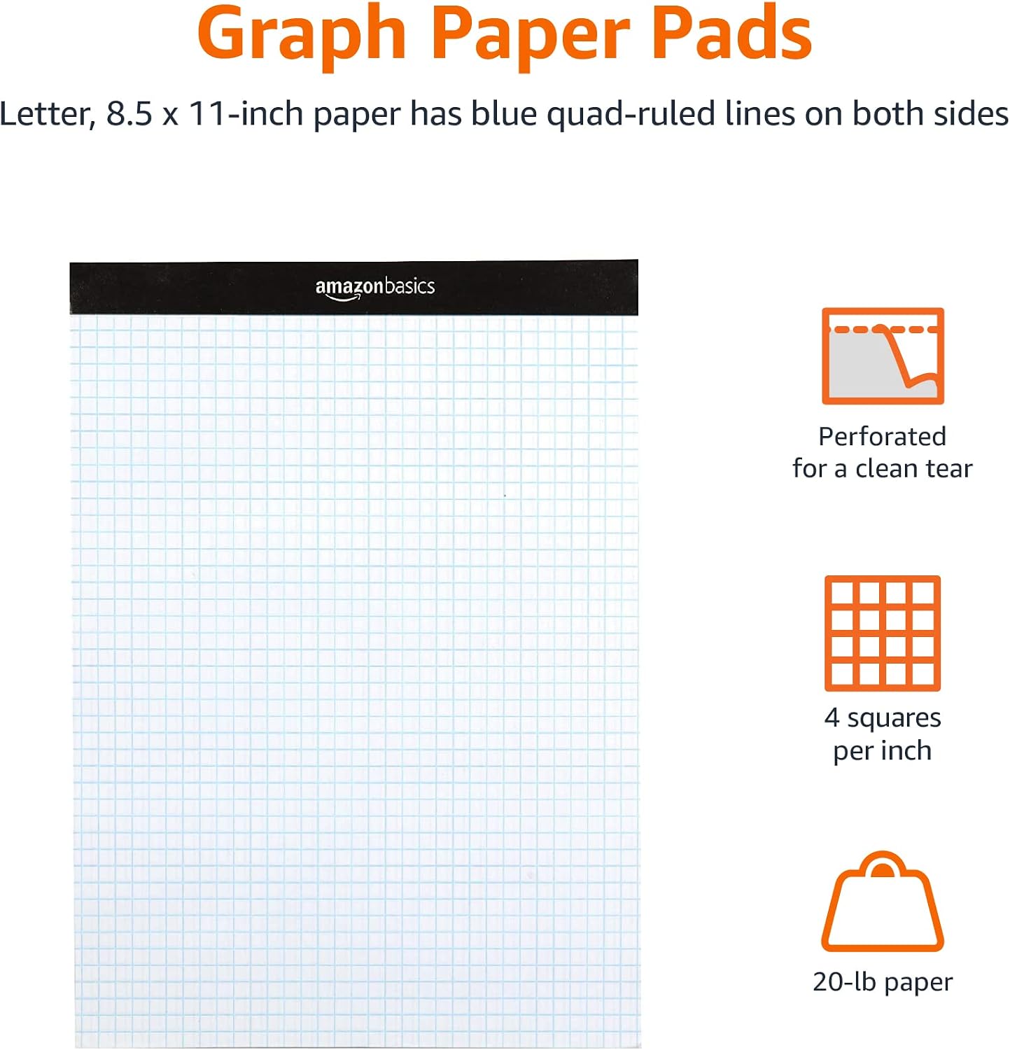 Quad-Ruled Graph Paper Pad, 4x - Graph Paper Pad ulasan dan harga