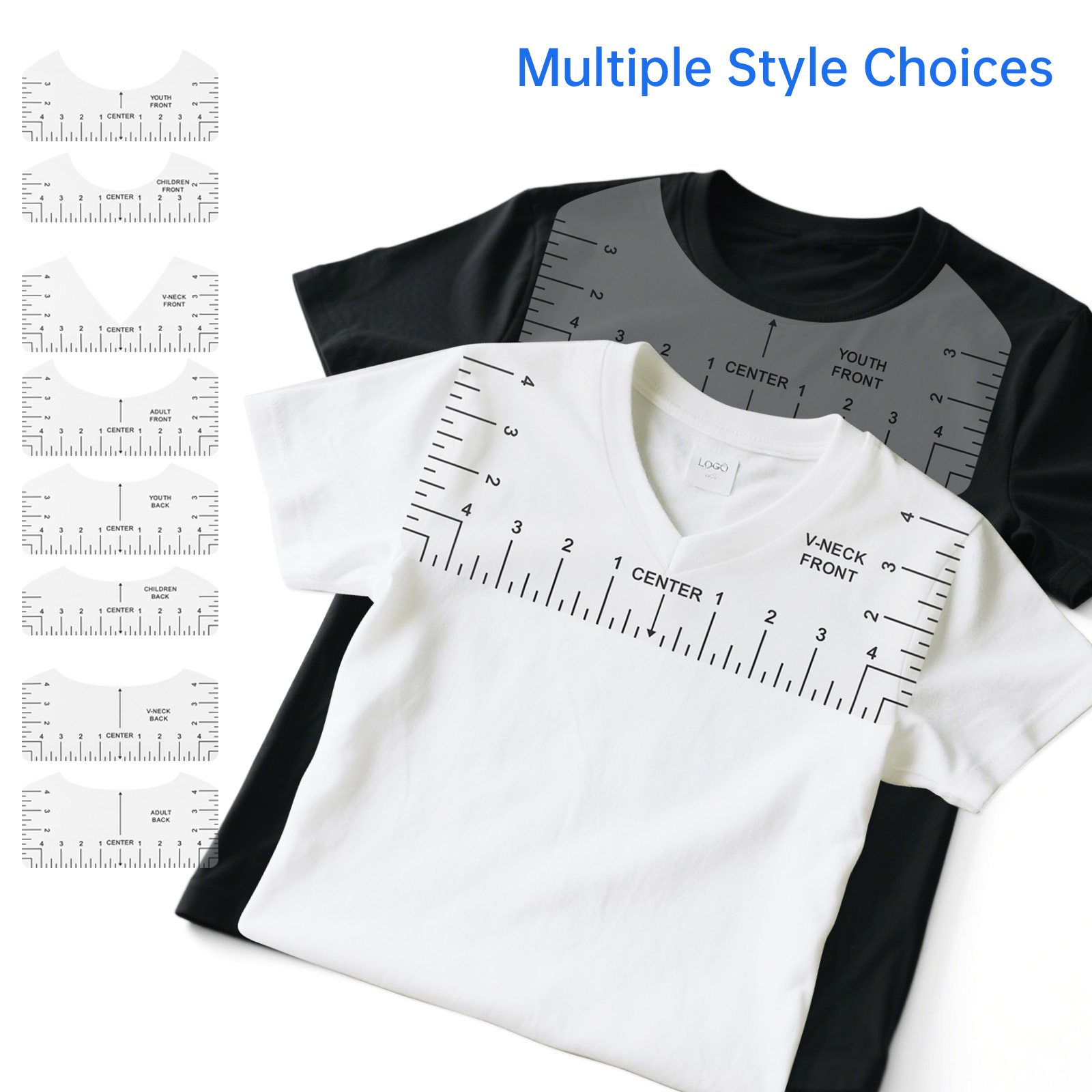 Transparent T-shirt Ruler Guid - Ruler Set Transparent ulasan dan harga