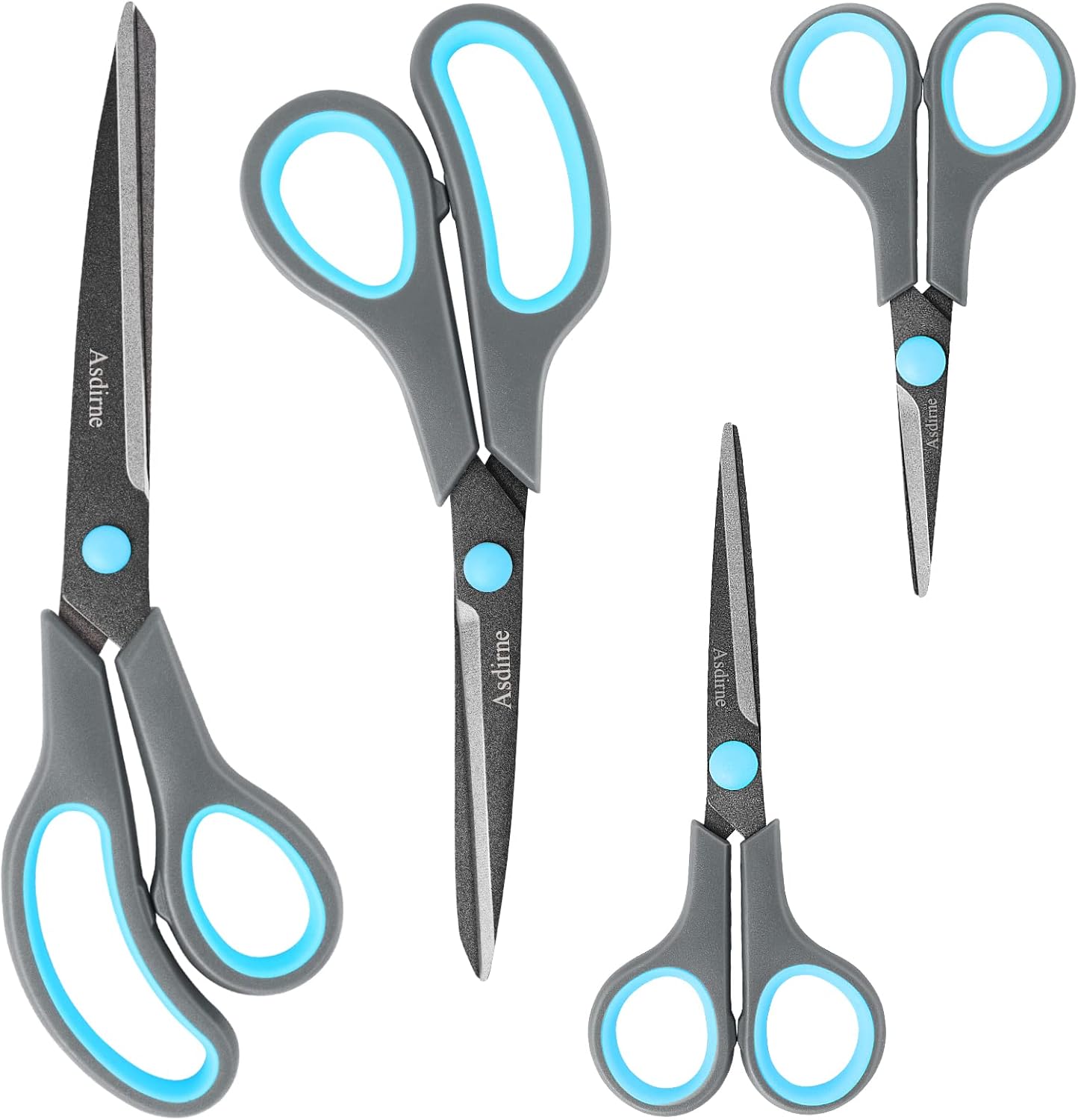4-Pack All Purpose Scissors wi - Scissors Stainless Craft ulasan dan harga