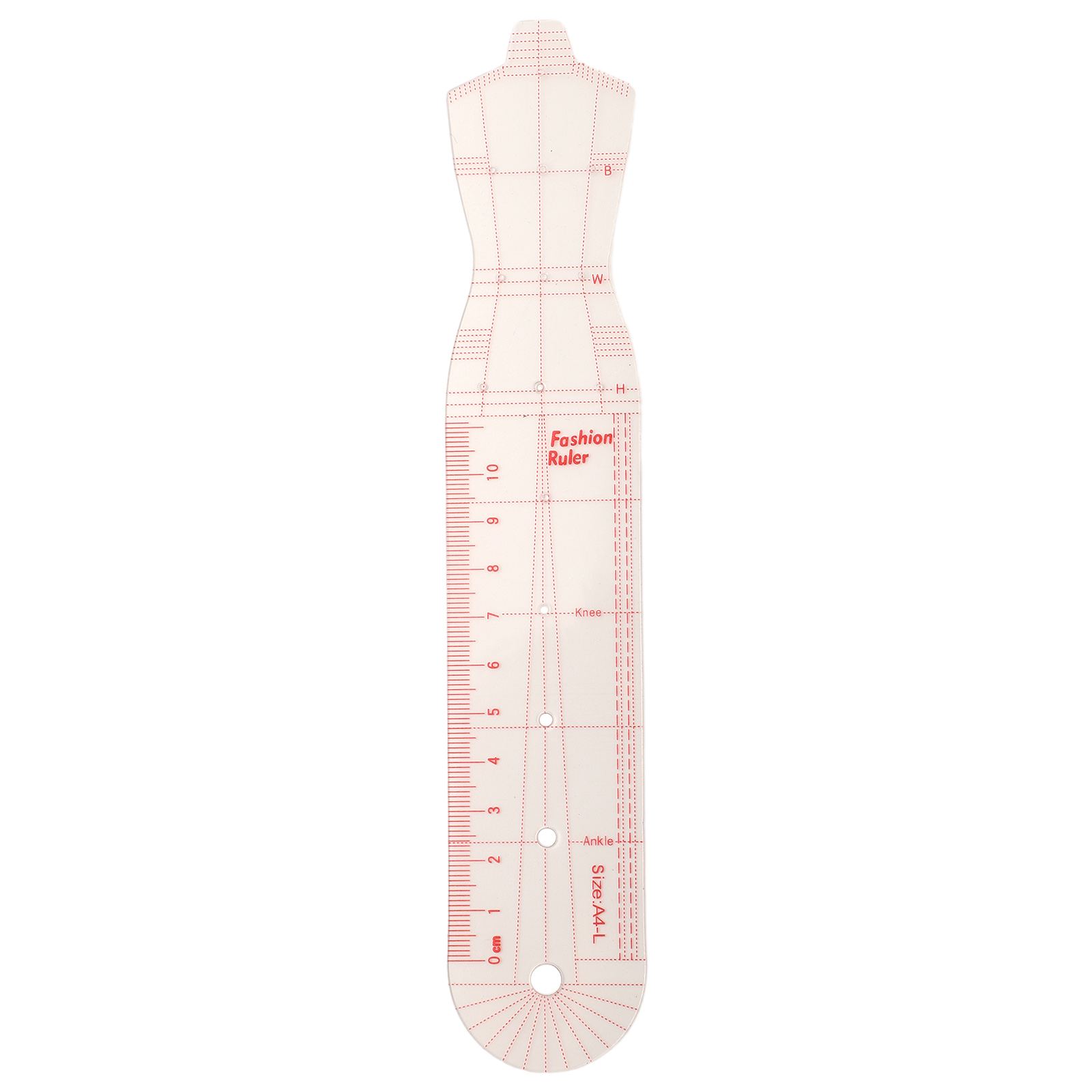 Transparent Plastic Fashion De - Ruler Set Transparent ulasan dan harga