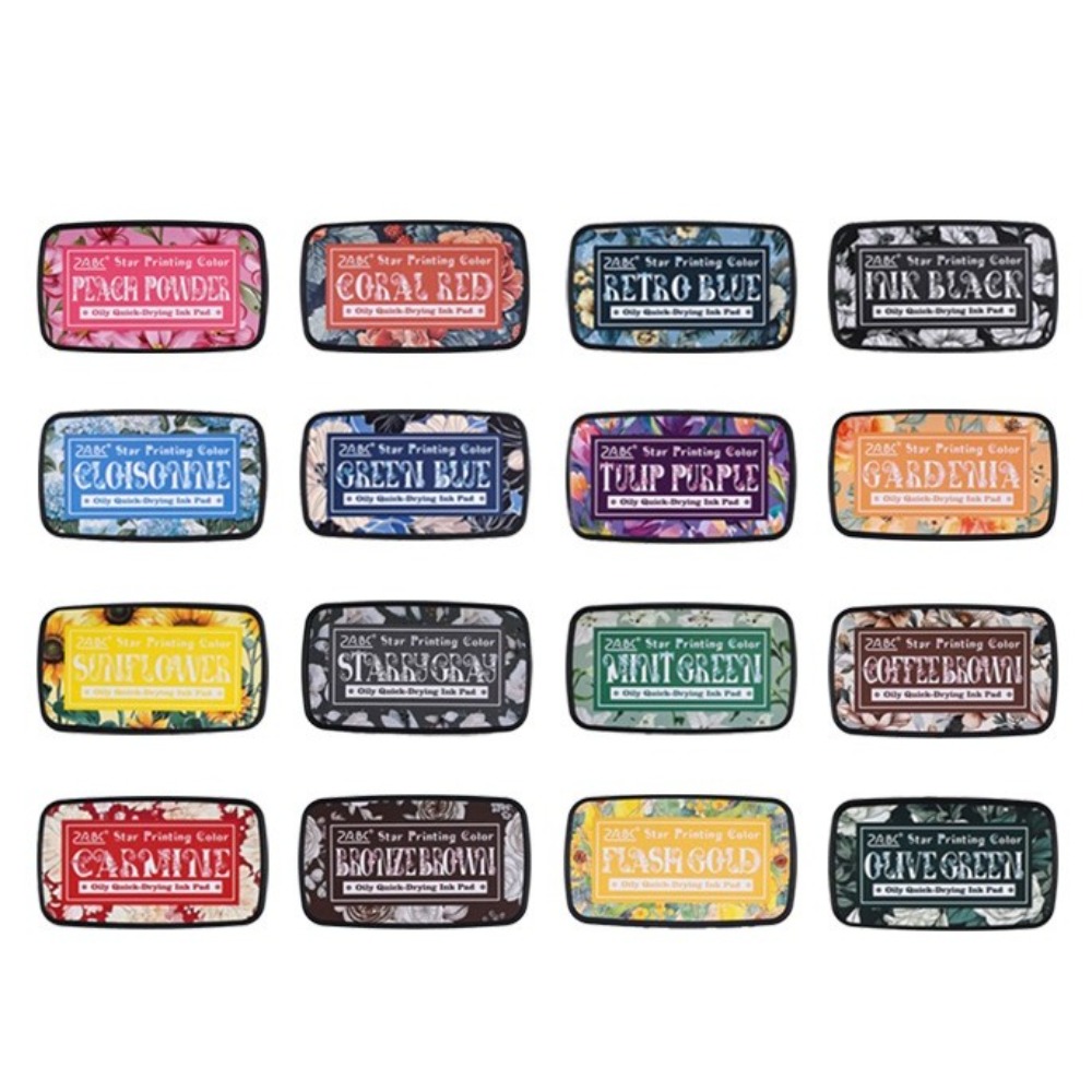 New Colorful Ink Pad Rectangul - Self Inking Stamp ulasan dan harga