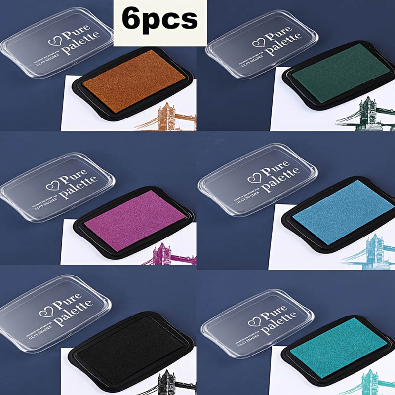 6 pieces - Retro solid color s - Self Inking Stamp ulasan dan harga