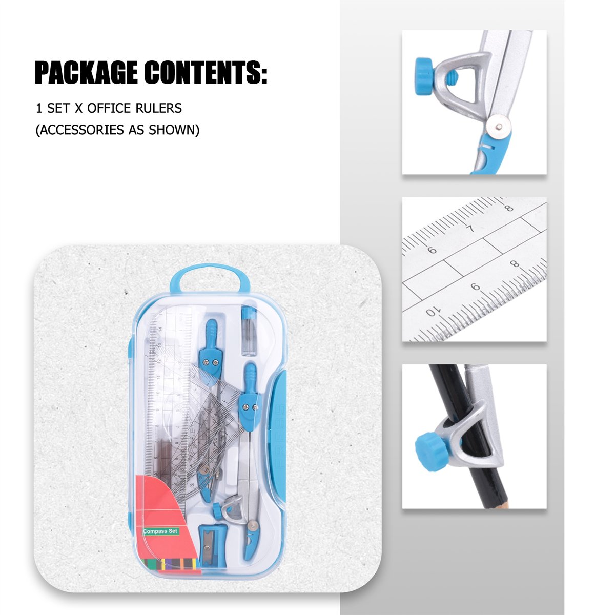 MALL Geometry Compass Set 10Pc - Compass Geometry Set ulasan dan harga