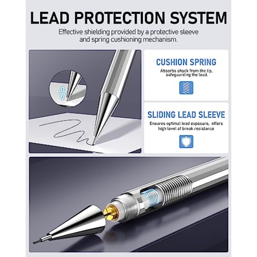 Mechanical Pencil Set with Cas - Mechanical Pencil Lead ulasan dan harga
