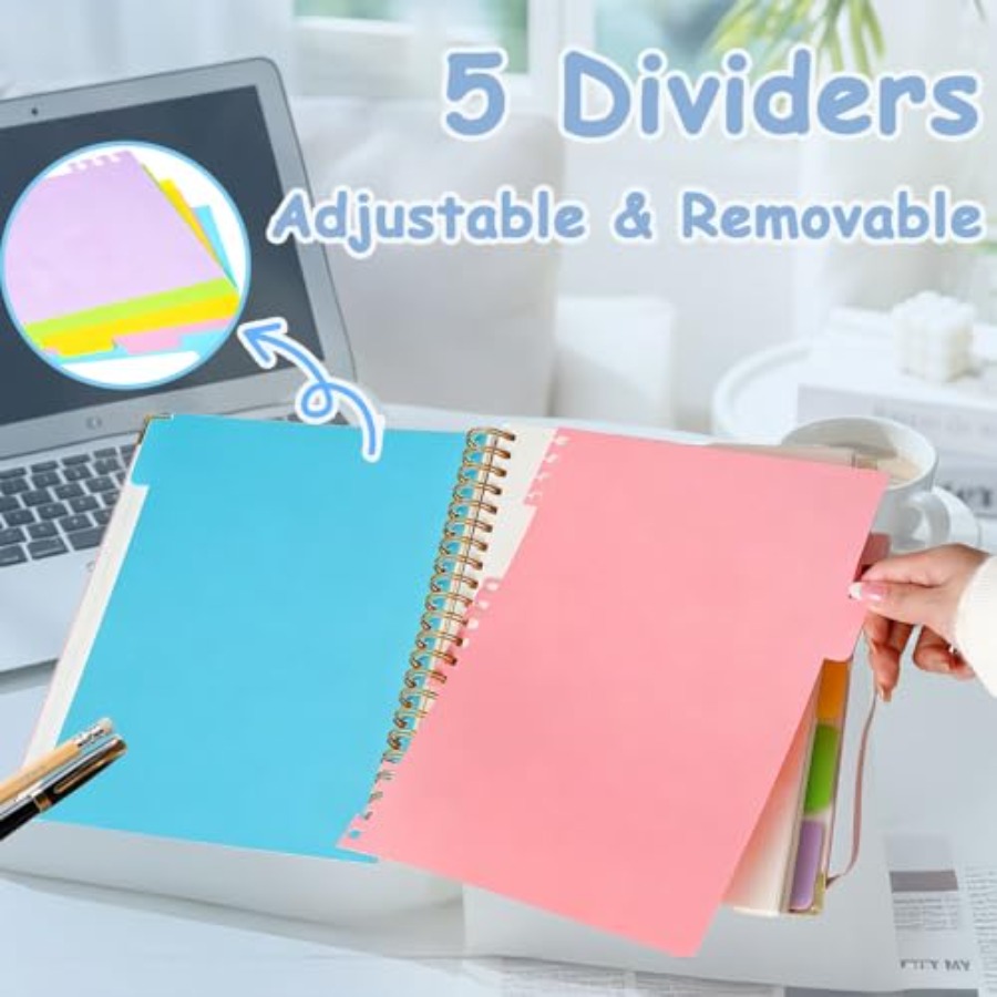 Hardcover Spiral Five Subject  - Journal Leather Hardcover ulasan dan harga