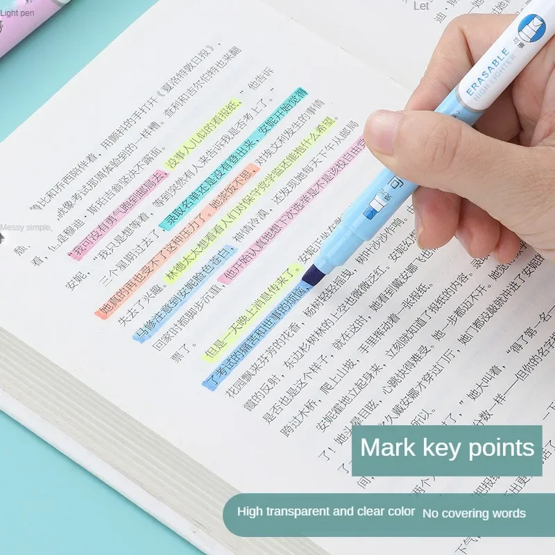 6pcs Erasable Highlighters Pas - Highlighter Set Pastel ulasan dan harga