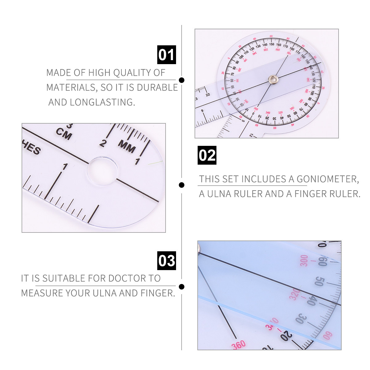 1Set Ruler Set Transparent Pla - Ruler Set Transparent ulasan dan harga