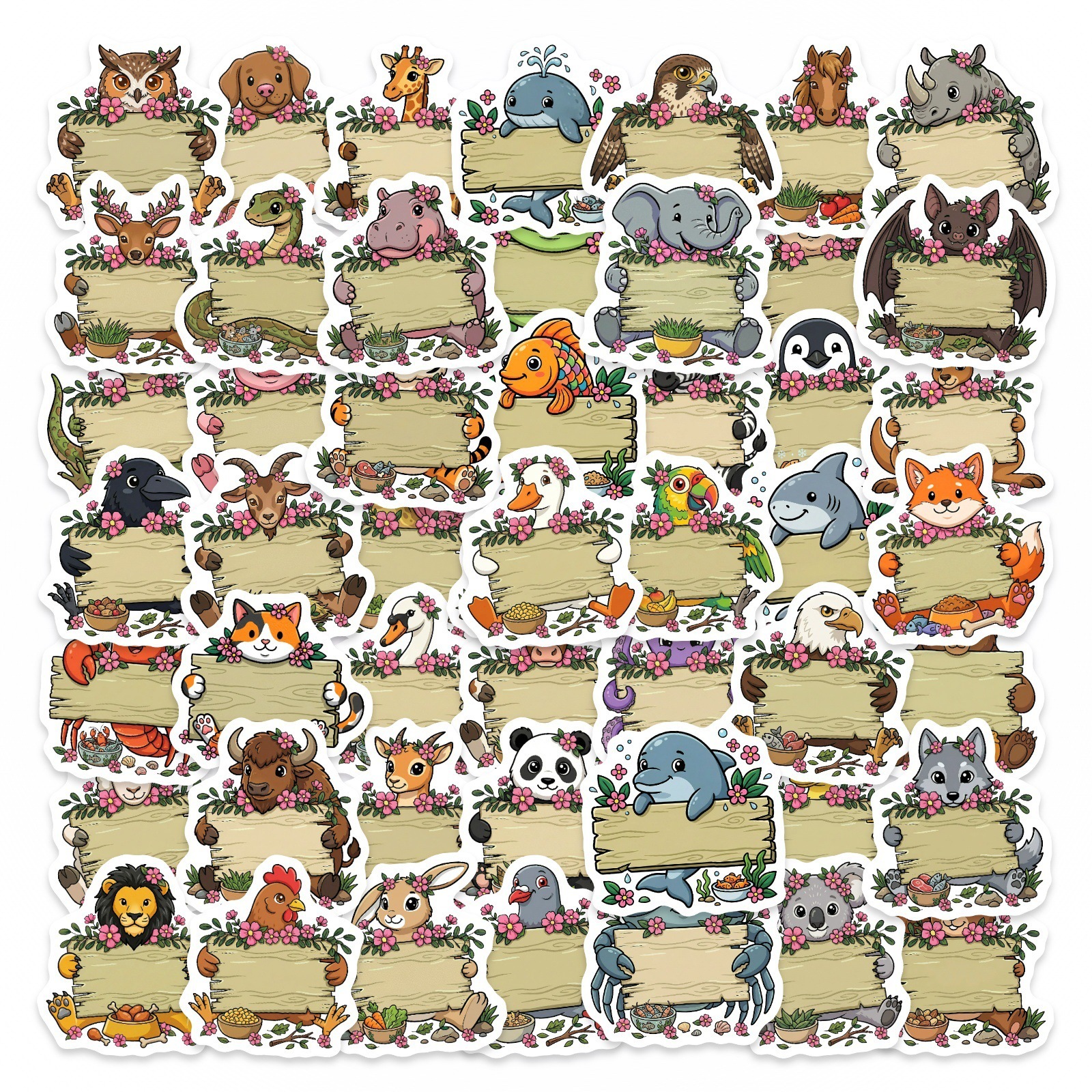 50/100Pcs HD Watercolor Forest - Paper Deal Stationery & Office Supply Kota Bharu ulasan dan harga
