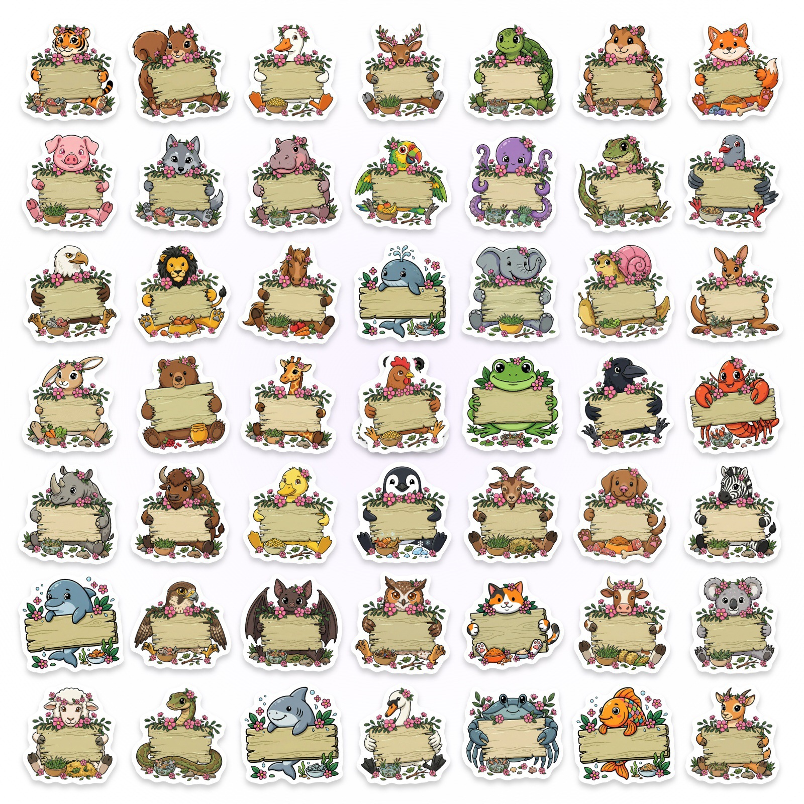 50/100Pcs HD Watercolor Forest - Paper Deal Stationery & Office Supply Kota Bharu ulasan dan harga
