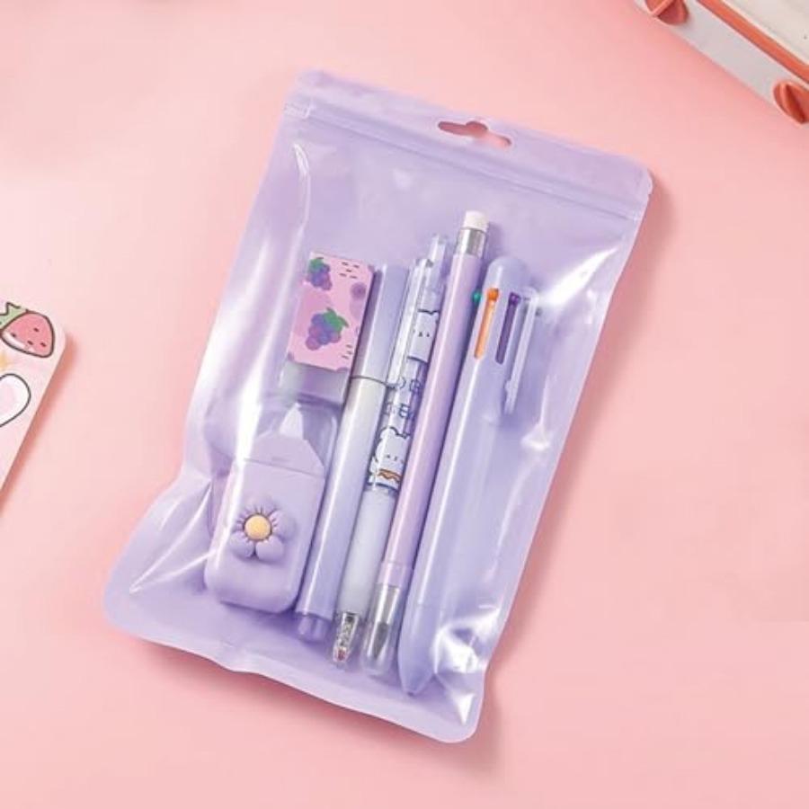 6 Pcs Cute Stationery Set for  - Gel Ink Pen Set ulasan dan harga