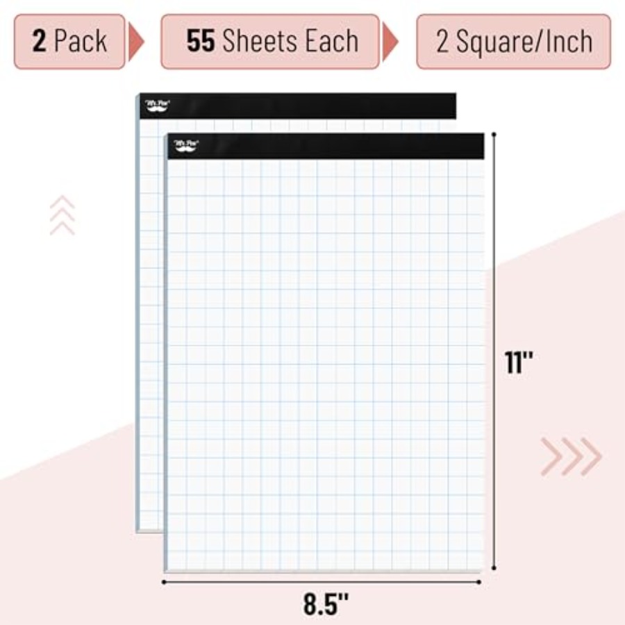 Mr. Pen- Graph Paper pads 8.5  - Graph Paper Pad ulasan dan harga
