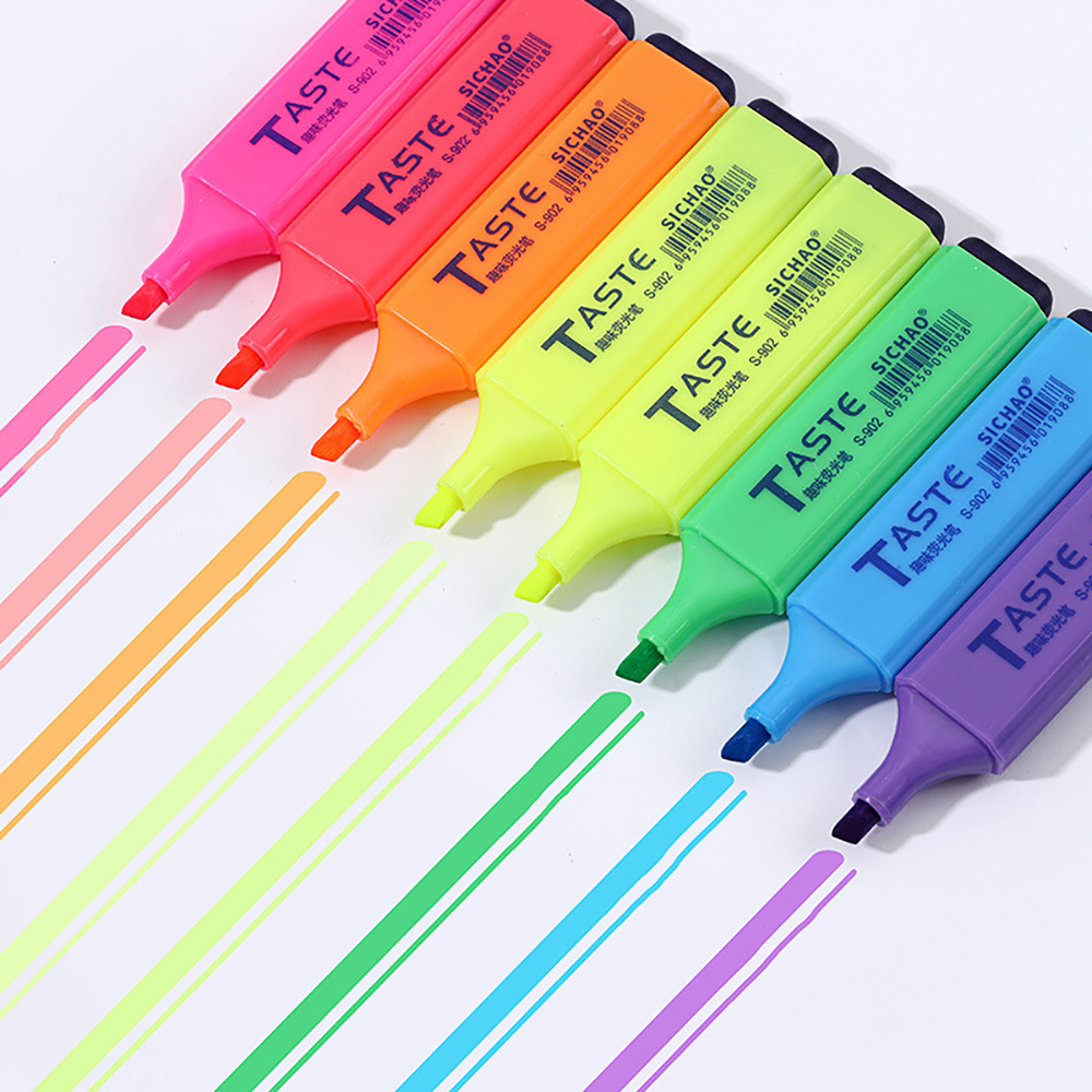 4PCS Fluorescent Highlighter P - Highlighter Set Pastel ulasan dan harga