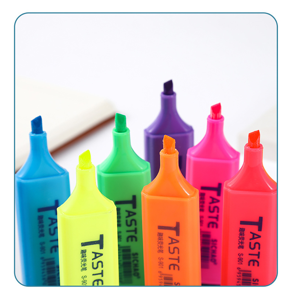 4PCS Fluorescent Highlighter P - Highlighter Set Pastel ulasan dan harga