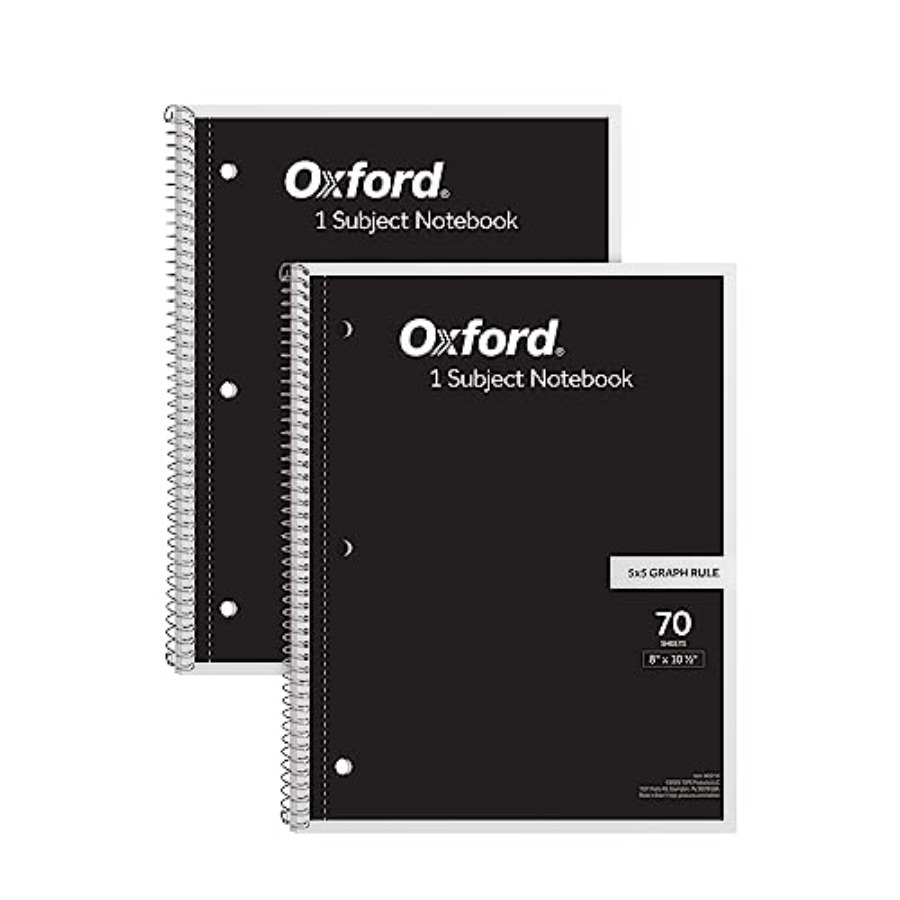 Spiral Notebook 2 Pack, 1 Subj - Graph Paper Pad ulasan dan harga