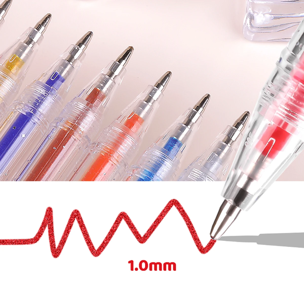 8-60 Colors Glitter Gel Pen Se - Highlighter Set Pastel ulasan dan harga