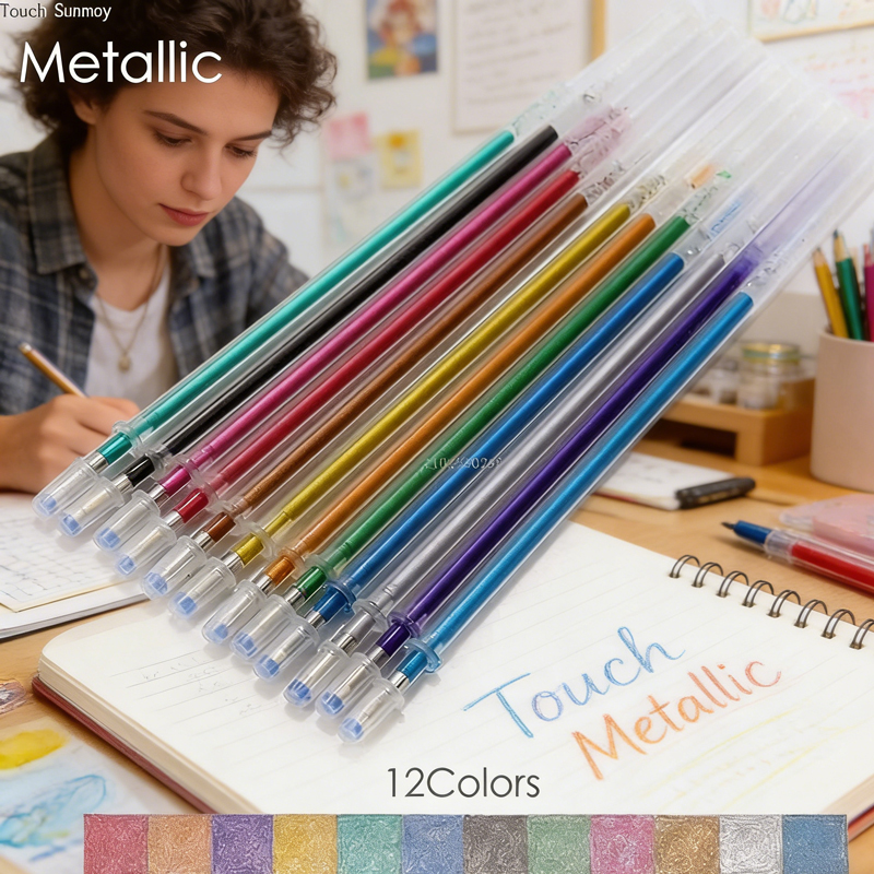 12-100 Color Gel Pen Refills S - Gel Ink Pen Set ulasan dan harga
