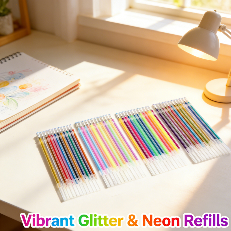 12-100 Color Gel Pen Refills S - Gel Ink Pen Set ulasan dan harga