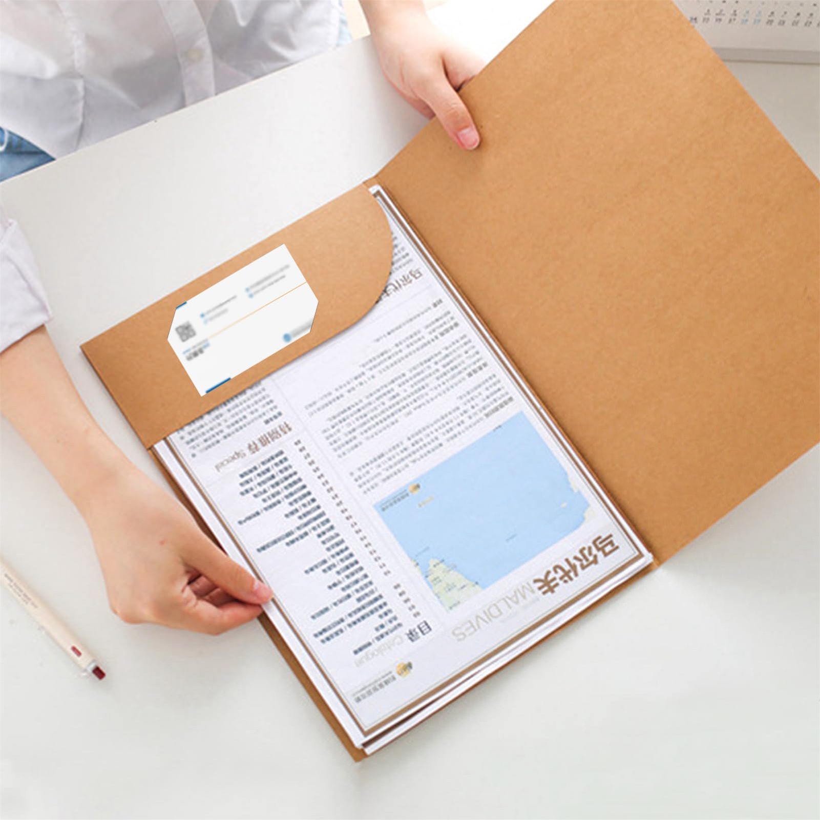 10pcs Kraft Paper Document Hol - Letter Envelope Kraft ulasan dan harga