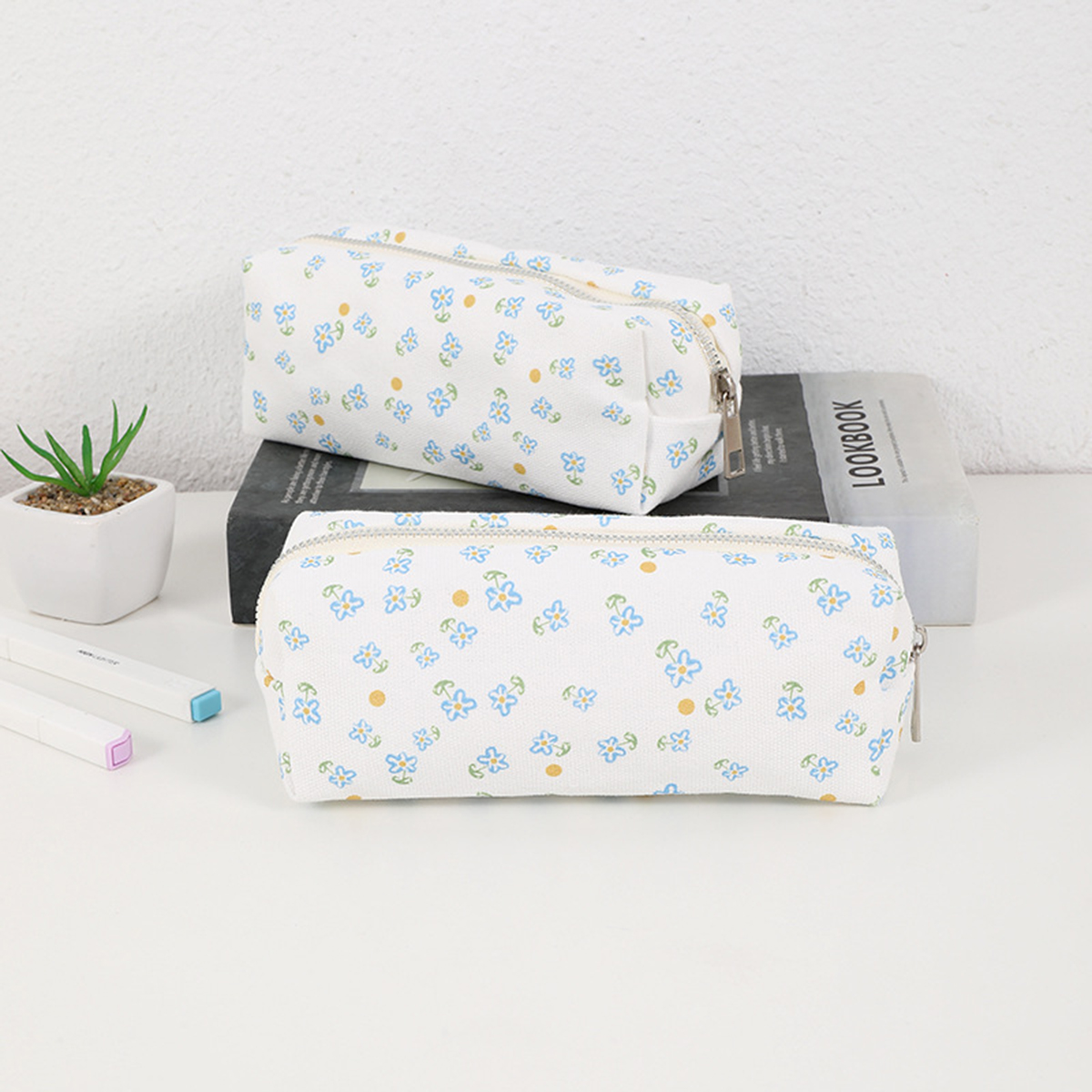Simple floral printed pencil c - Stationery Office And School Supply Stores ulasan dan harga