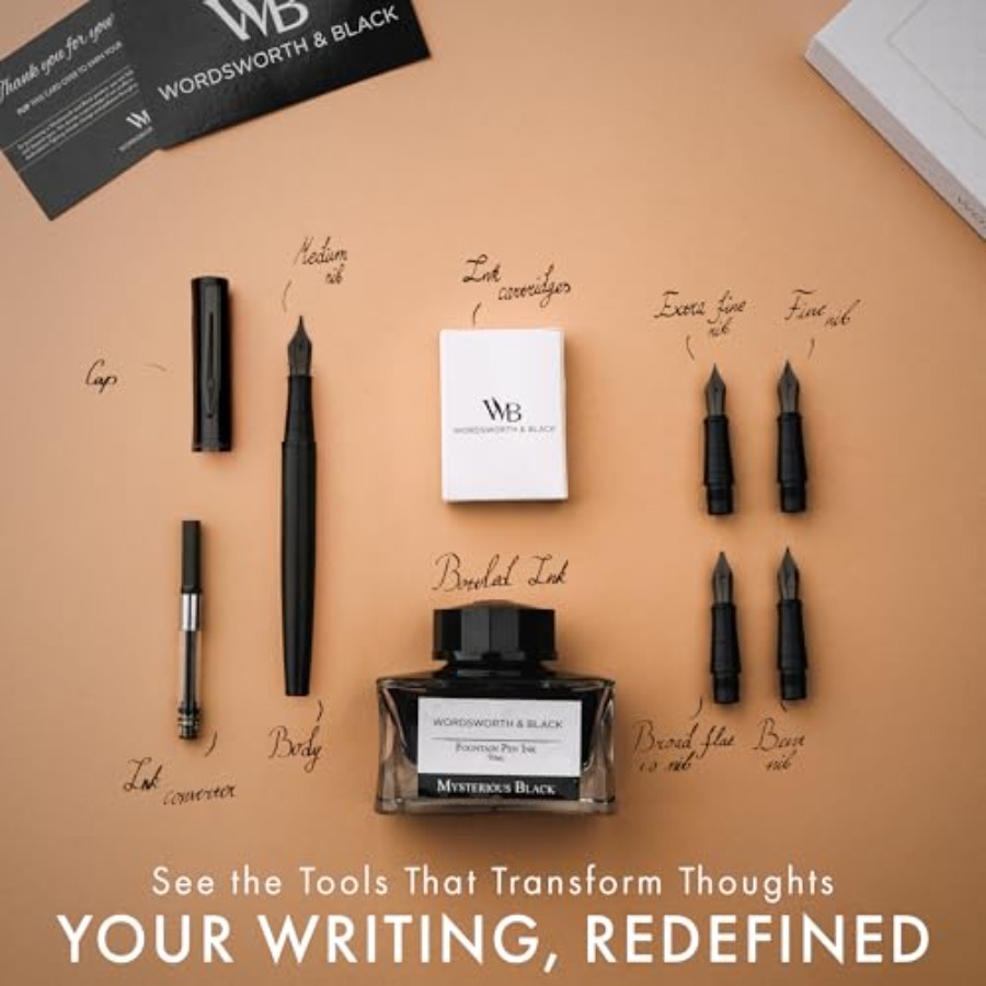 Fountain Pen Gift Set, Include - Fountain Pen Ink ulasan dan harga