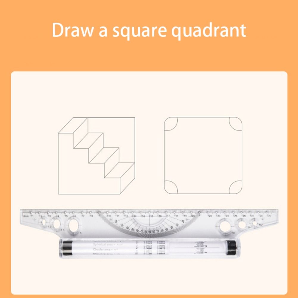 Professional Plastic Parallel  - Ruler Set Transparent ulasan dan harga