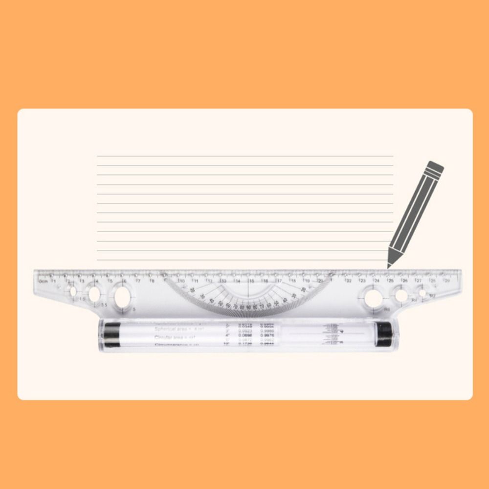 Professional Plastic Parallel  - Ruler Set Transparent ulasan dan harga