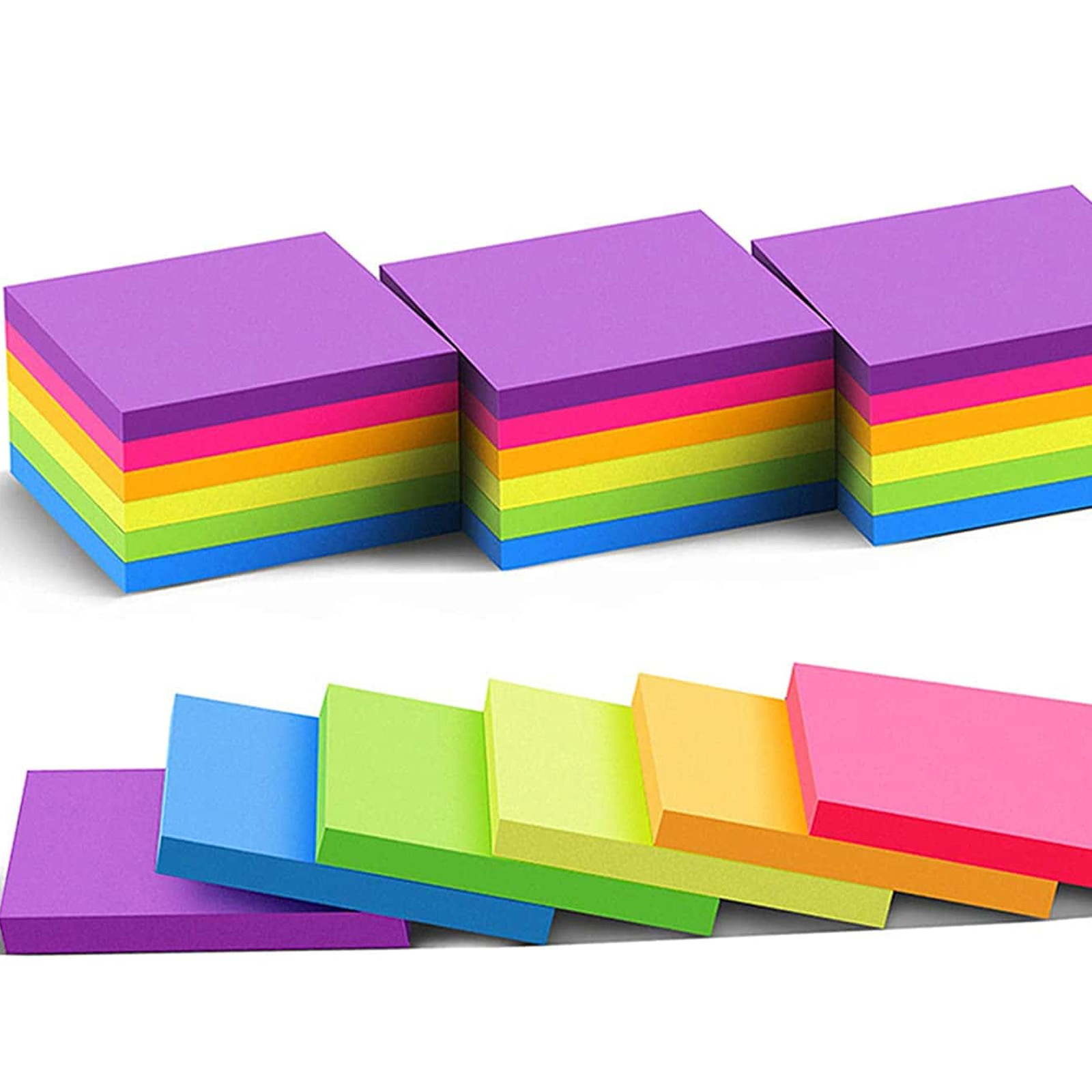 6 Pcs Fluorescent color 3*3inc - Graph Paper Pad ulasan dan harga