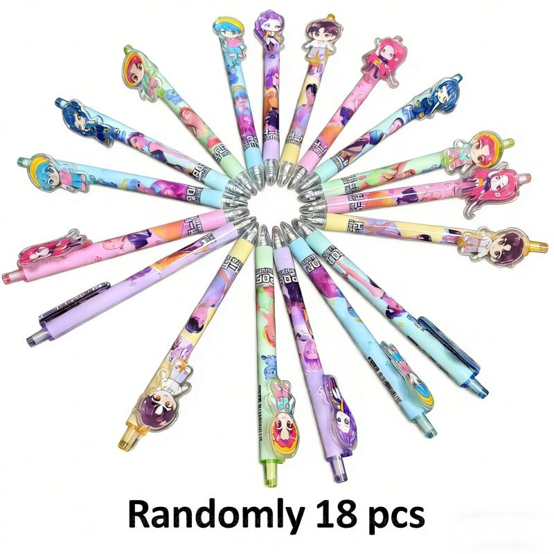 6/12/18Pcs 0.5mm Black Gel Pen - Gel Ink Pen Set ulasan dan harga