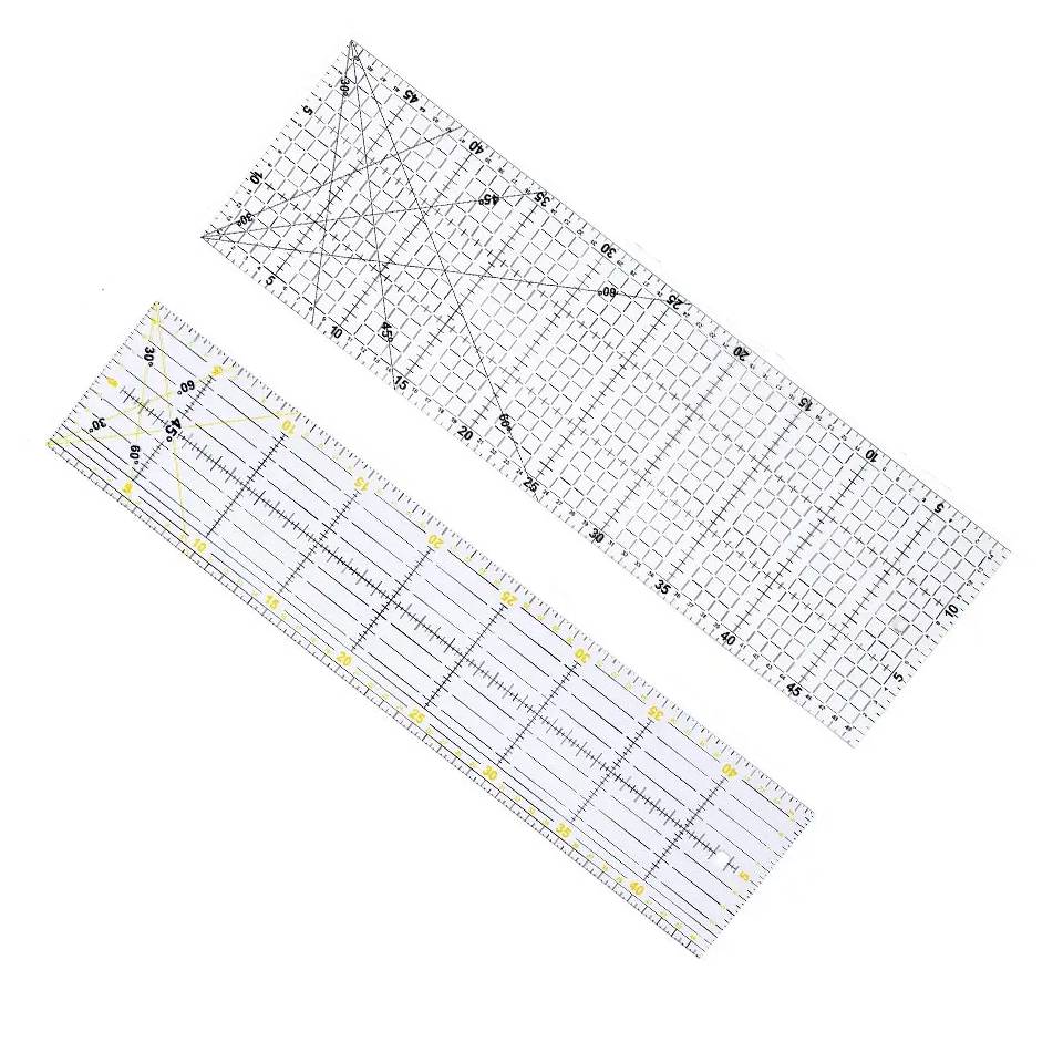 Fenrry Multisize Acrylic Patch - Ruler Set Transparent ulasan dan harga