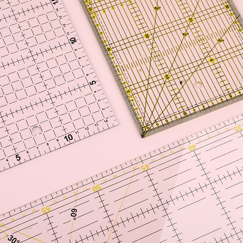 Fenrry Multisize Acrylic Patch - Ruler Set Transparent ulasan dan harga
