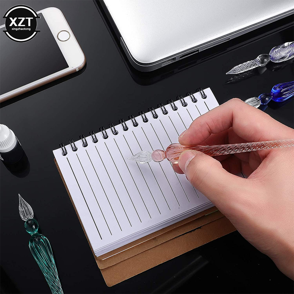 1Pcs new Vintage Glass Dip Dip - Fountain Pen Ink ulasan dan harga
